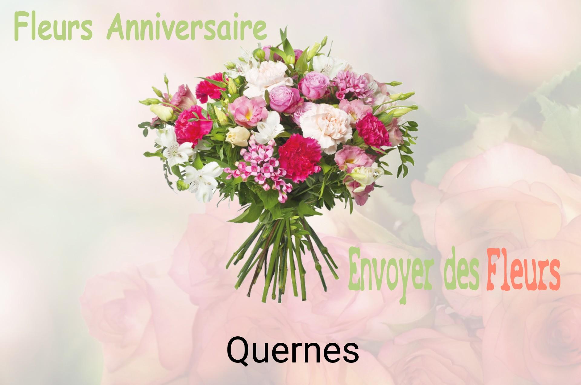 Bouquet de fleurs d’anniversaire livré à Quernes