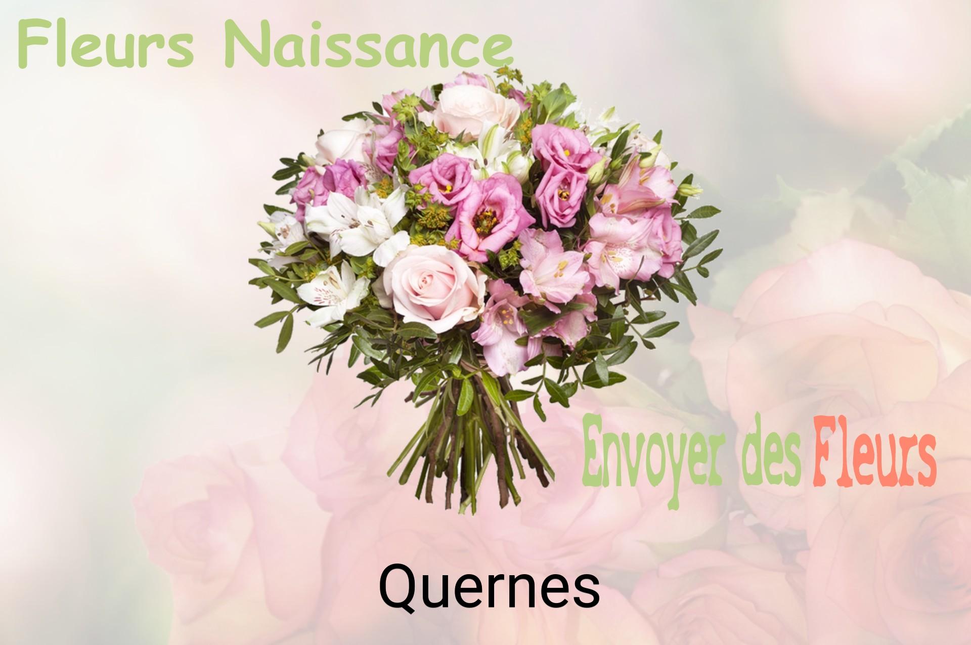 Bouquet de fleurs de naissance livré à Quernes
